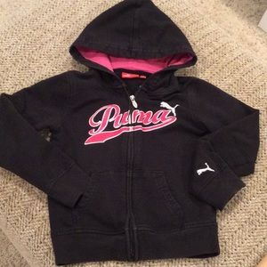Girls Puma full zip